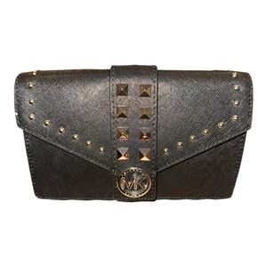 Michael Kors Black Studded Women's Belt Bag